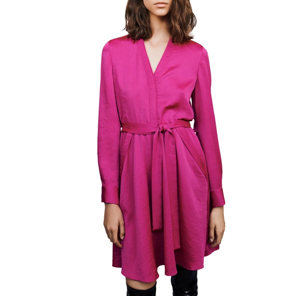 Rushiana Textured Satin Dress